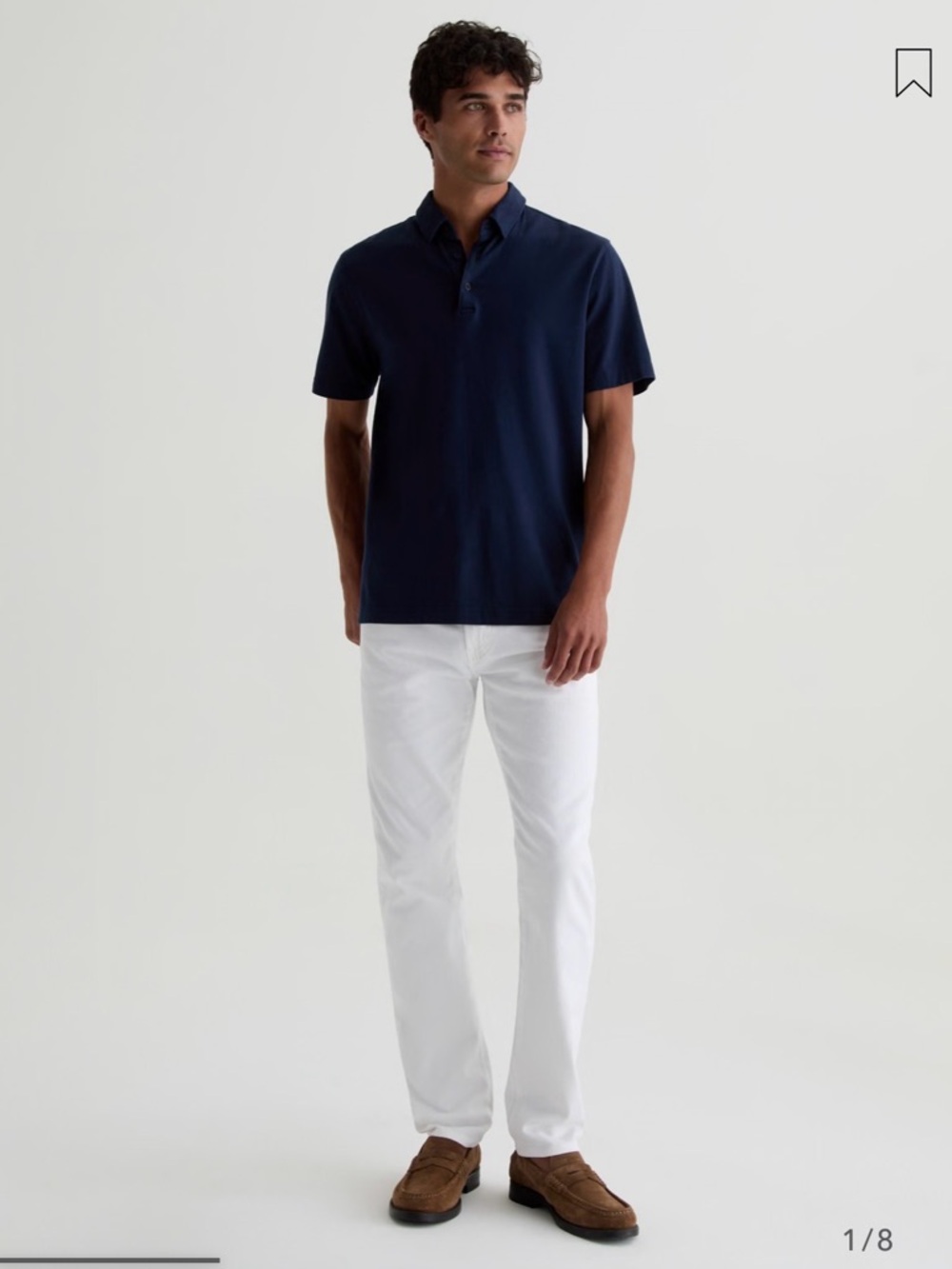 AG Tellis Jeans Modern Slim Fit, White, Size 31 - Picture 2 of 14